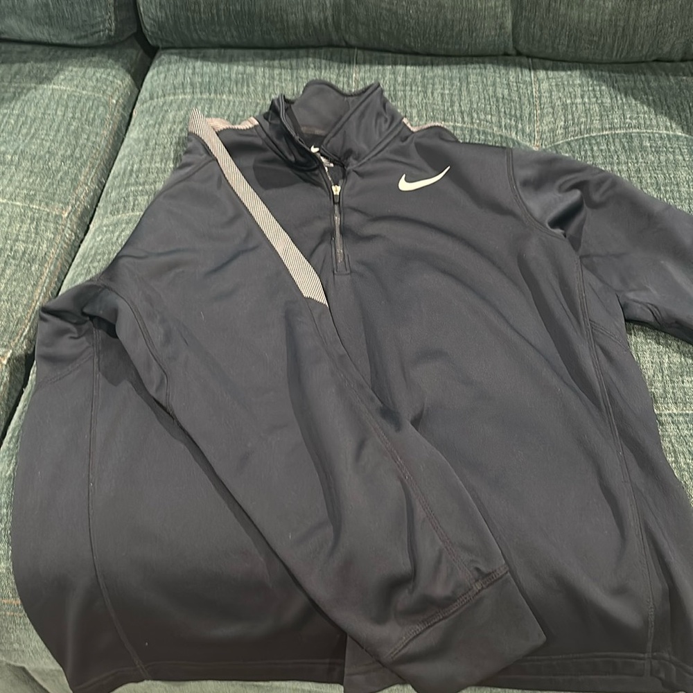 Nike Pullover Quarter Zip Blue XL Sweater